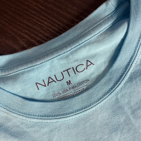 Men's Nautica Blue Tee Size Medium - Picture 4 of 4